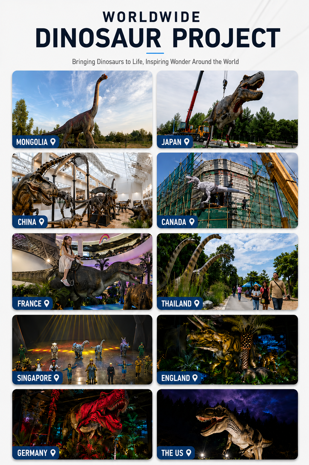 Worldwide dinosaur projects